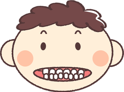 受け口になっているイメージ